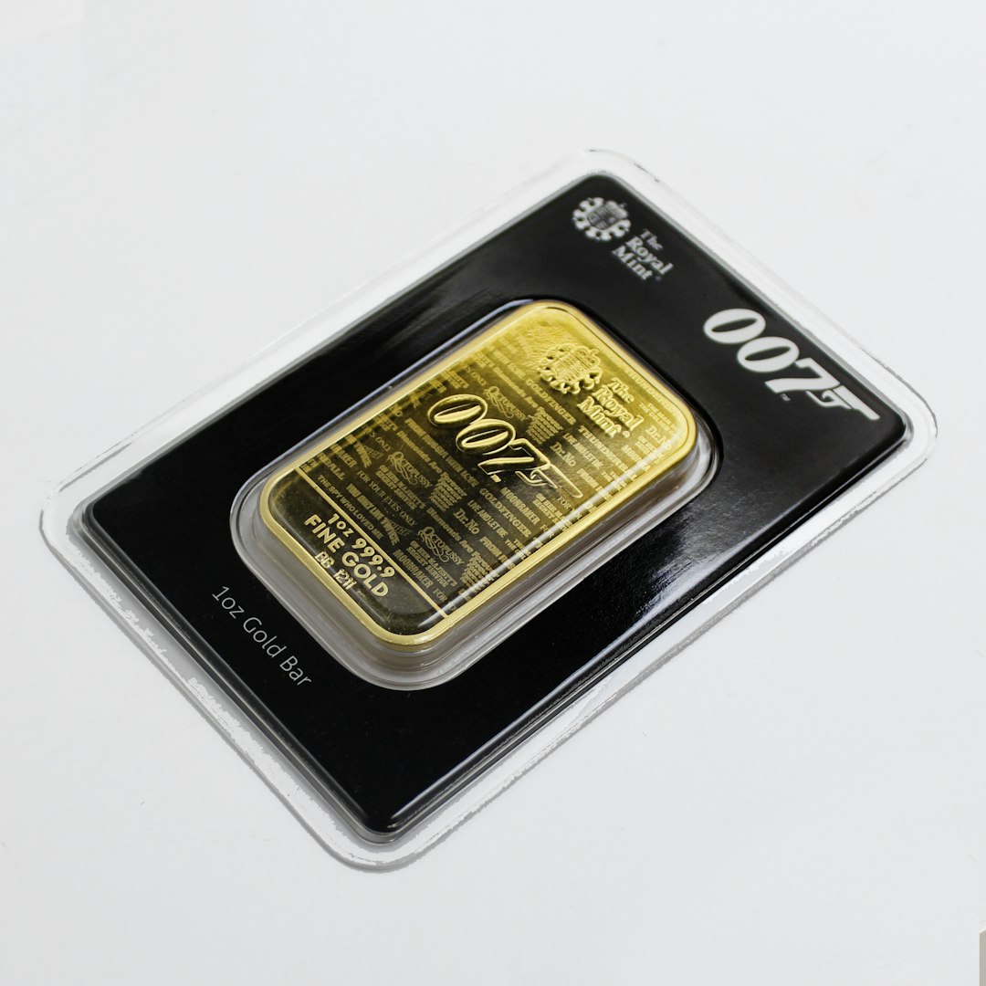 Gold bullion representing precious metals investment